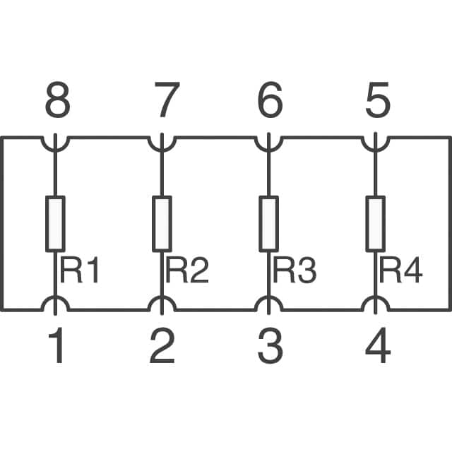 TC164-JR-074K7L YAGEO  Resistor Networks, Arrays